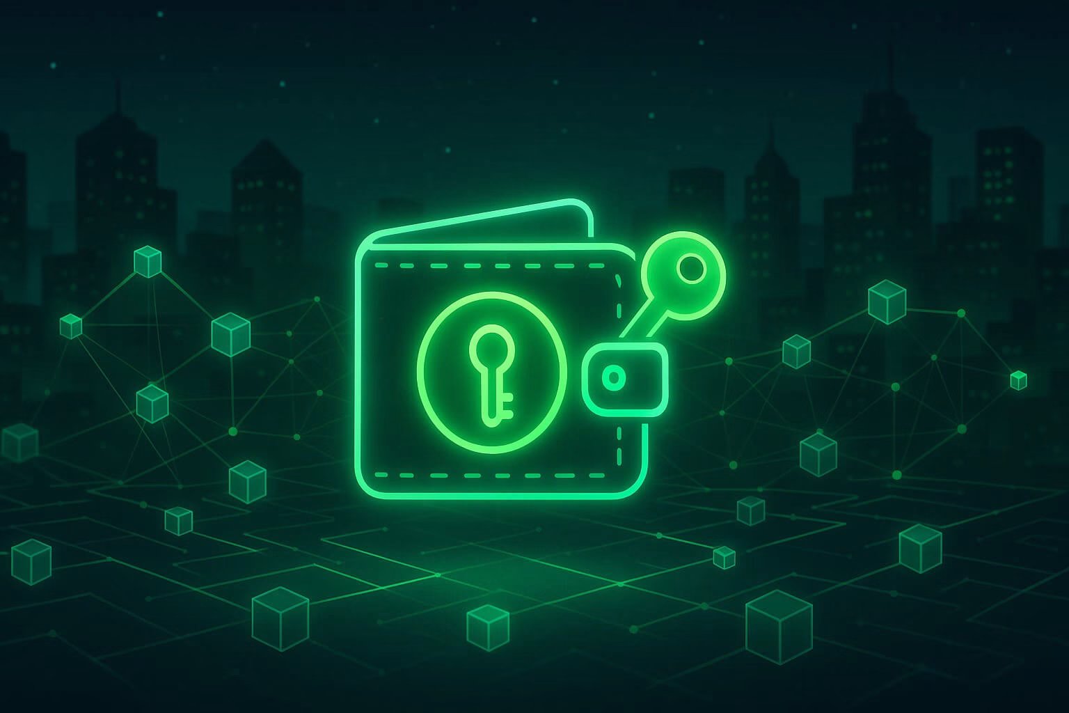 Representasi wallet Web3 sebagai gerbang utama menuju dunia digital masa depan